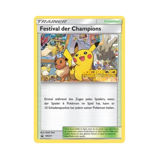 포켓몬 TCG 챔피언스 페스티벌 P 썬 & 문 프로모카드 (영문판)
