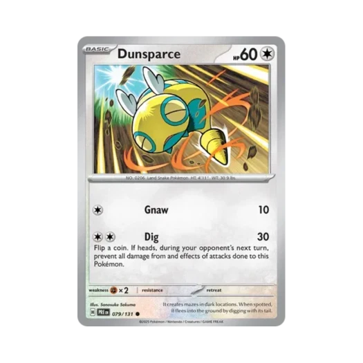 Pokemon TCG Dunsparce C Prismatic Evolutions (English Ver.)