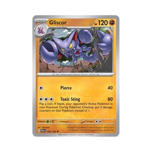 Pokemon TCG Gliscor U Paradox Rift (English Ver.)