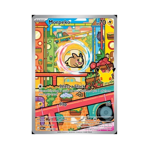 포켓몬 TCG 모르페코 AR 30주년 기념 (영문판)