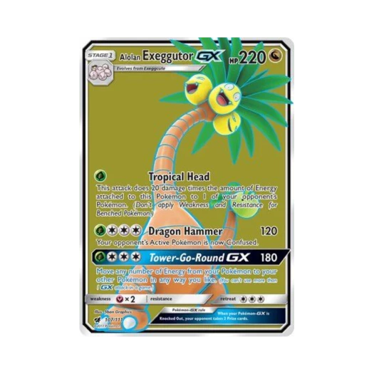 포켓몬 TCG 알로라 나시 GX RU 크림슨 인베이전 (영문판)