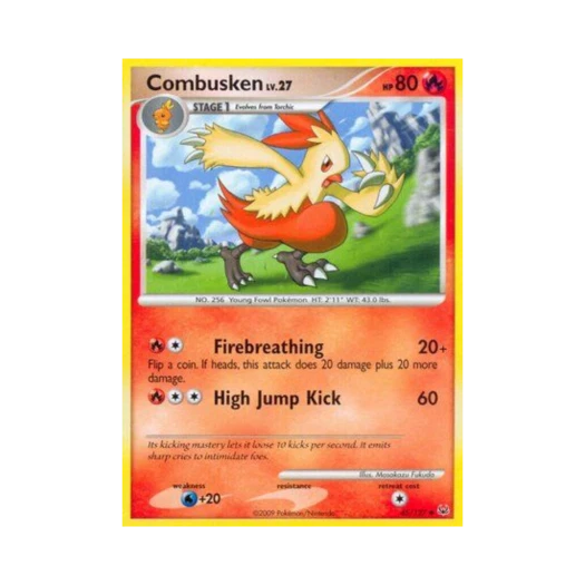 Pokemon TCG Combusken U Platinum (English Ver.)