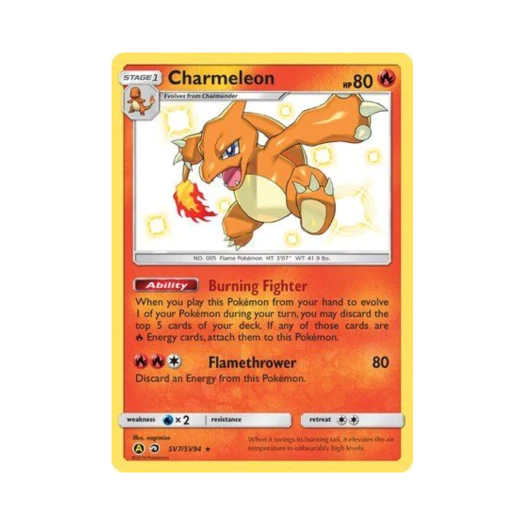 Pokemon TCG Charmeleon RS Hidden Fates (English Ver.)