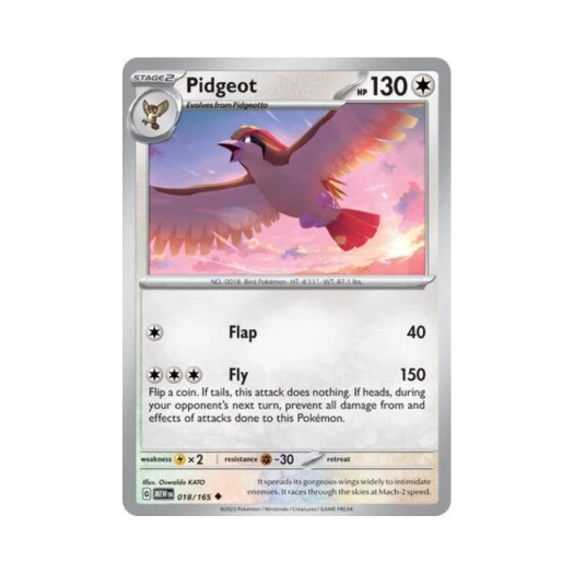Pokemon TCG Pidgeot U Scarlet & Violet 151 (English Ver.)