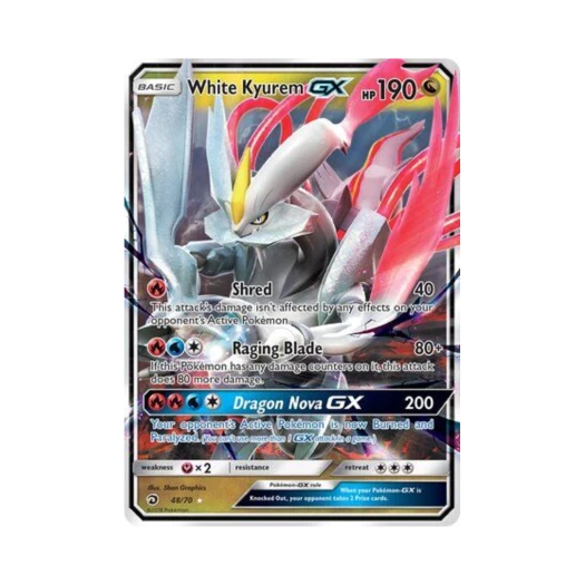 포켓몬 TCG 화이트 큐레무 GX RHG 드래곤 마제스티 (영문판)