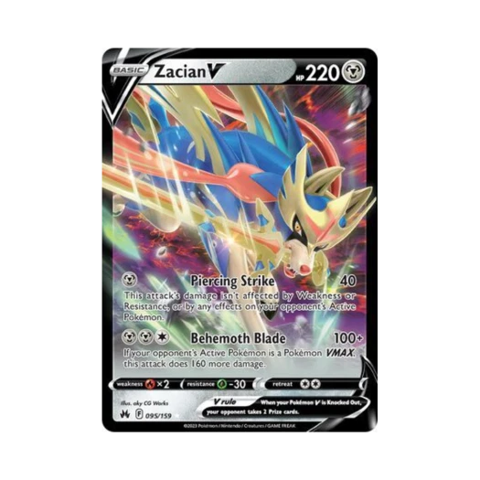 포켓몬 TCG 자시안 V R 크라운 제니스 (영문판)