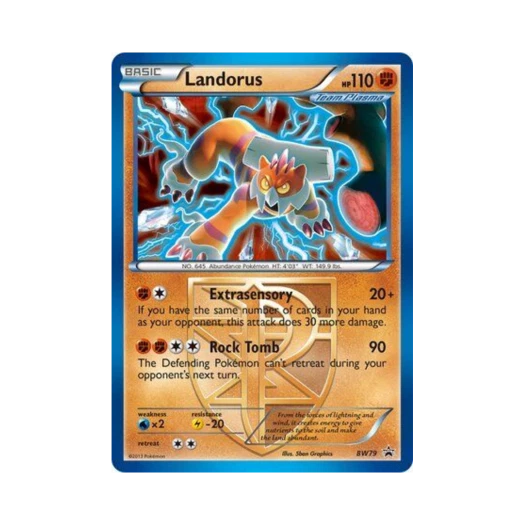 포켓몬 TCG 랜드로스 P 블랙 & 화이트 프로모카드 (영문판)