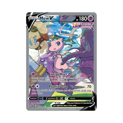 Pokemon TCG Mew V RU Fusion Strike (English Ver.)
