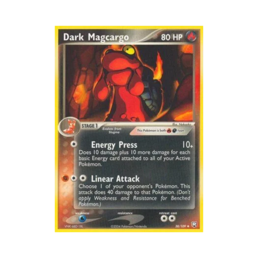 포켓몬 TCG 다크 마그카르고 U EX 로켓단 리턴즈 (영문판)
