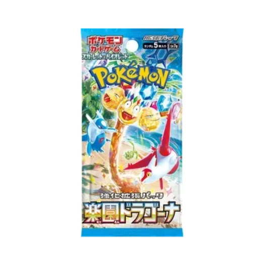 포켓몬 TCG 스칼렛&바이올렛 강화 확장팩 낙원 드래고나 팩 (5장/일어판)