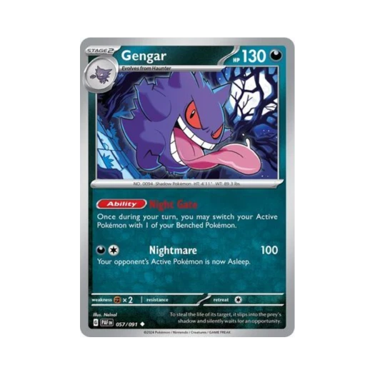 Pokemon TCG Gengar U Paldean Fates (English Ver.)