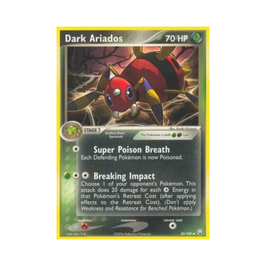 포켓몬 TCG 다크 아리아도스 U EX 로켓단 리턴즈 (영문판)