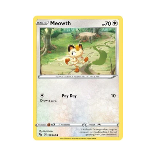 포켓몬 TCG 나옹 C 퓨전 스트라이크 (영문판)