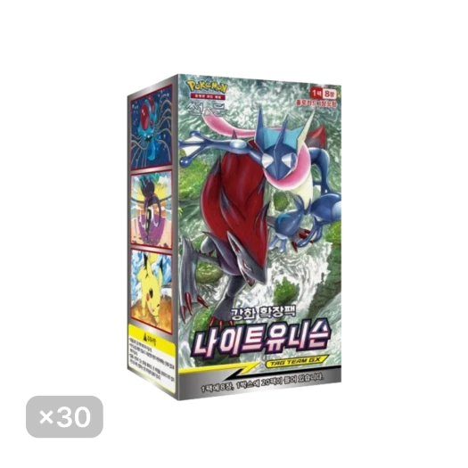 포켓몬 TCG 썬&문 강화 확장팩 나이트유니슨 30 박스 (600팩/한글판)