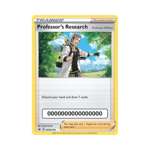포켓몬 TCG 박사의 연구 P 소드 & 실드 프로모카드 (영문판)
