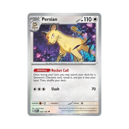 Pokemon TCG Persian U Scarlet & Violet 151 (English Ver.)
