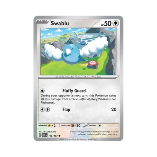 Pokemon TCG Swablu C Obsidian Flames (English Ver.)