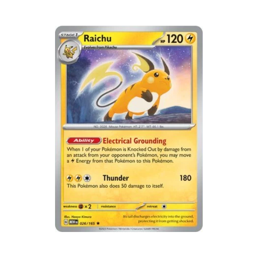 Pokemon TCG Raichu R Scarlet & Violet 151 (English Ver.)