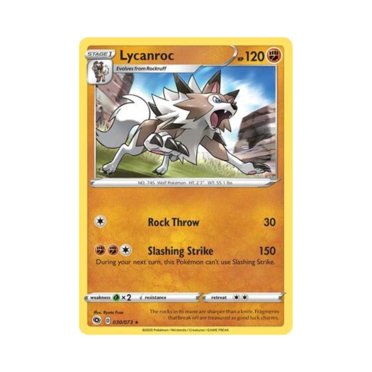 포켓몬 TCG 루가루암 RH 챔피언스 패스 (영문판)
