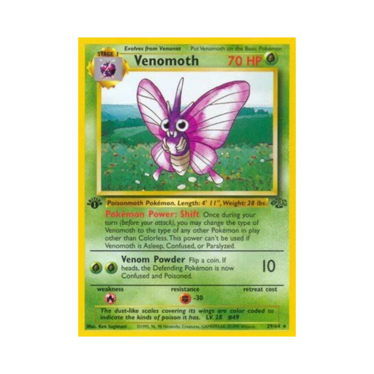 Pokemon TCG Venomoth R Jungle (English Ver.)
