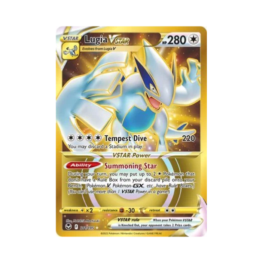 포켓몬 TCG 루기아 VSTAR RS 실버 템페스트 (영문판)