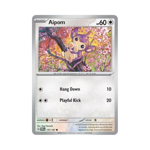 Pokemon TCG Aipom C Twilight Masquerade (English Ver.)