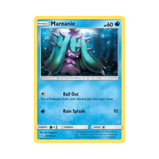 Pokemon TCG Mareanie U Guardians Rising (English Ver.)
