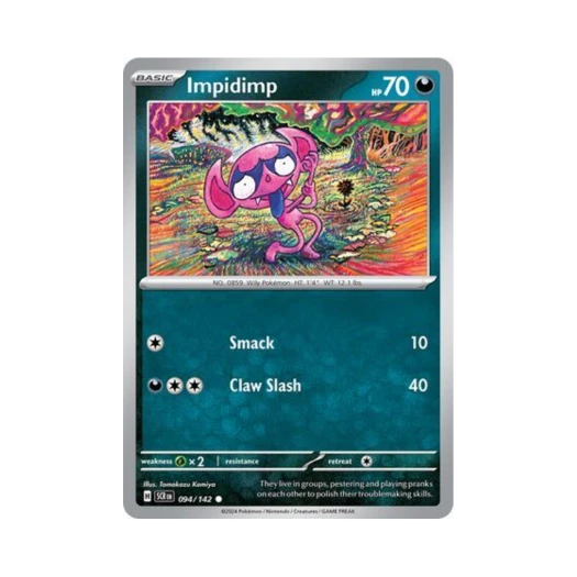 Pokemon TCG Impidimp C Stellar Crown (English Ver.)