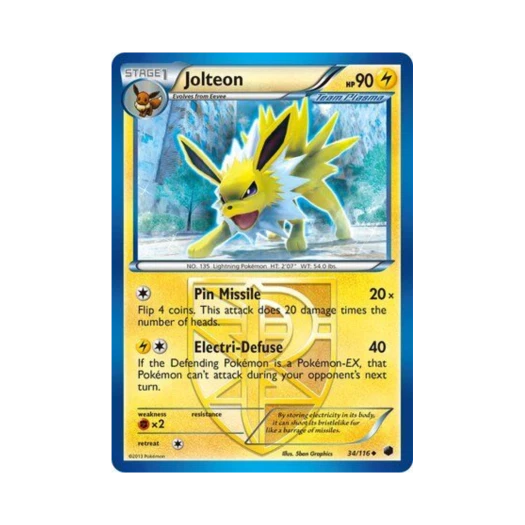 Pokemon TCG Jolteon U Plasma Freeze (English Ver.)