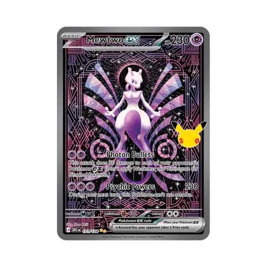 포켓몬 TCG 뮤츠 ex SAR 30주년 기념 (영문판)