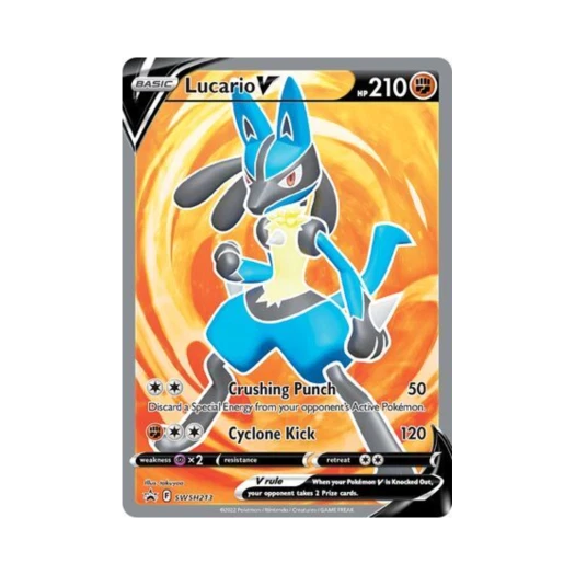 포켓몬 TCG 루카리오 V P 소드 & 실드 프로모카드 (영문판)
