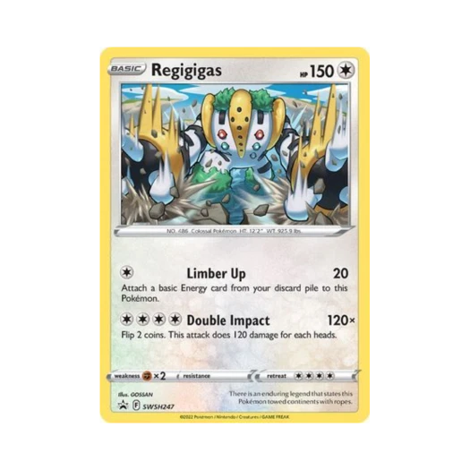 포켓몬 TCG 레지기가스 P 소드 & 실드 프로모카드 (영문판)