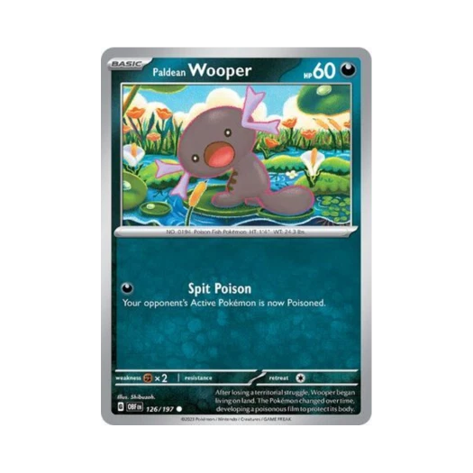 Pokemon TCG Paldean Wooper C Obsidian Flames (English Ver.)