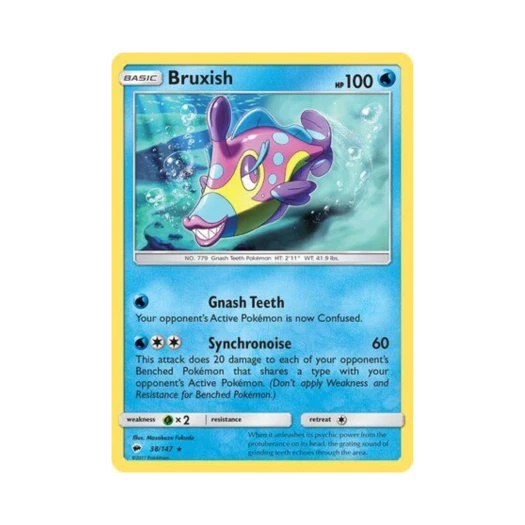 Pokemon TCG Bruxish R Burning Shadows (English Ver.)