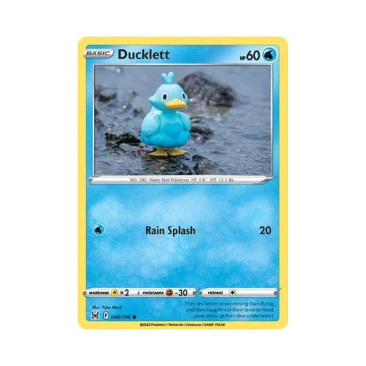 Pokemon TCG Ducklett C Lost Origin (English Ver.)