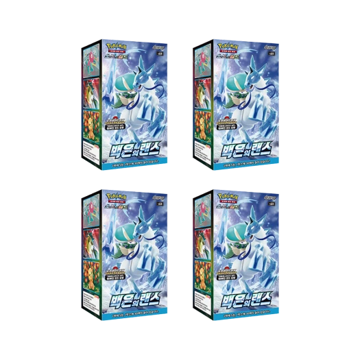 포켓몬 TCG 소드&실드 확장팩 브이맥스 백은의 랜스 4 박스 (120팩/한글판)