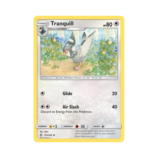 Pokemon TCG Tranquill U Unified Minds (English Ver.)