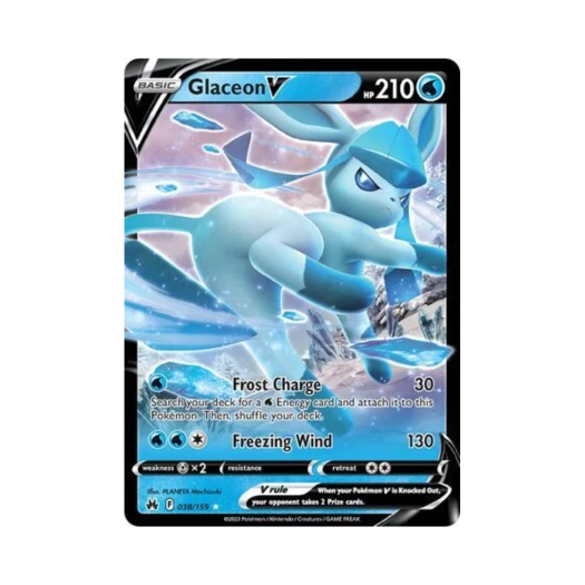 포켓몬 TCG 글레이시아 V R 크라운 제니스 (영문판)