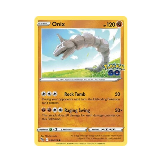 포켓몬 TCG 롱스톤 C 포켓몬 고 (영문판)