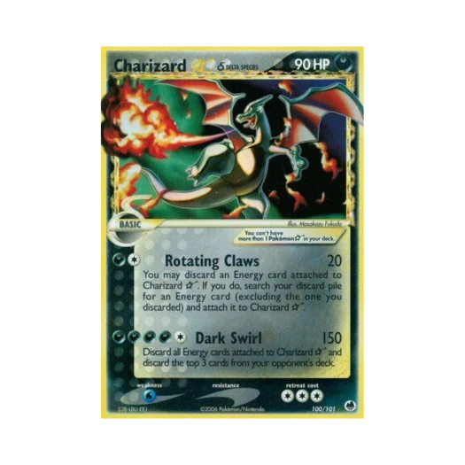 포켓몬 TCG 리자몽 RH EX 드래곤 프론티어스 (영문판)