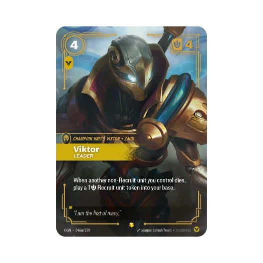 Riftbound Viktor Leader Pirate Bilgewater S AA Foil Origins (Korean Ver.)