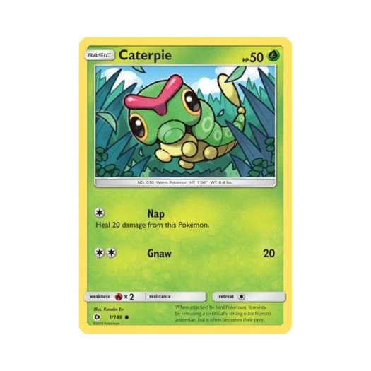 포켓몬 TCG 캐터피 C 썬 & 문 (영문판)