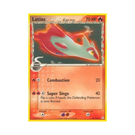 포켓몬 TCG 라티아스 R EX 홀론 팬텀 (영문판)