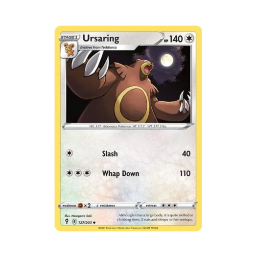 Pokemon TCG Ursaring U Evolving Skies (English Ver.)