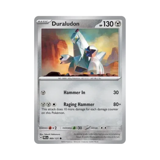 포켓몬 TCG 두랄루돈 C 프리즈매틱 에볼루션즈 (영문판) 카드 이미지